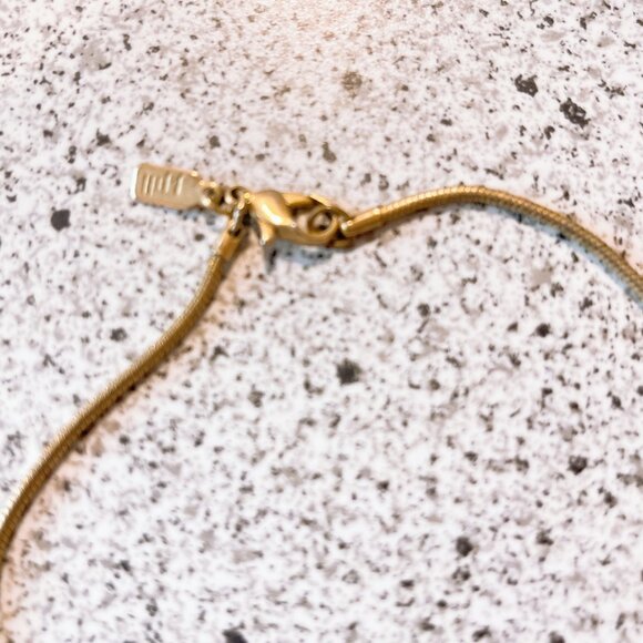 J Jill Gold Chain With Dangle Beaded Pearl Cluster Pendant Long - Picture 4 of 6